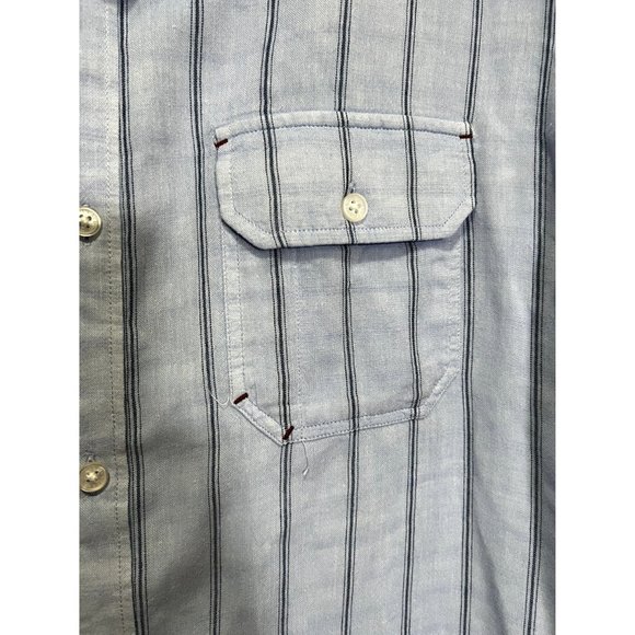 Carbon 2 Cobalt Long Sleeve Button Up Shirt -‎ Size L - Picture 2 of 4